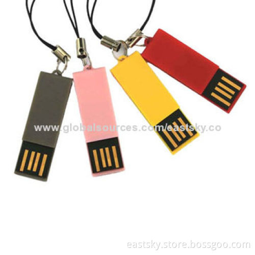 Paper clip plastic USB drive, available in various colors, 64MB to 32GB memory capacityNew
